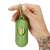 Springos dog poop bag dispenser, green, in hand