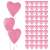 Springos pink heart balloons set for weddings and celebrations
