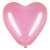 Single Springos pink heart balloon close-up