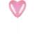 Springos pink heart balloon on a stick