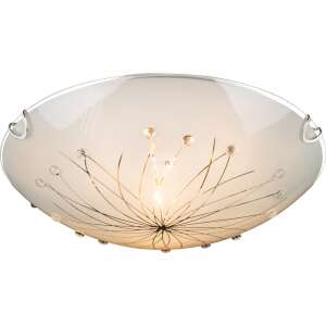 Globo Lighting Calimero ceiling lamp with chrome and white finish, 2xE27 sockets - Globo