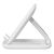 Baseus Seashell white folding tablet stand, side view