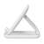 Baseus Seashell white folding tablet stand, side view