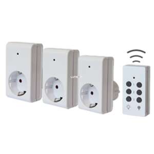 Rádiové diaľkové ovládanie GAO 3x sada zásuviek 3x1000W 25m