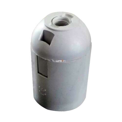 White E27 lamp holder, push-in, for electrical wiring