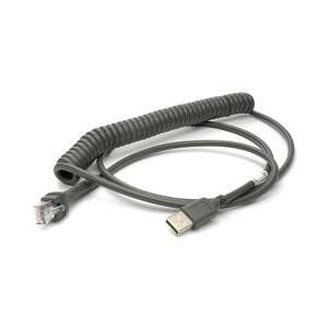 Datalogic CAB-467 USB-A - RJ-45 csatlakozós, spirális kábel vonalkód olvasókhoz - Datalogic