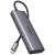 UGREEN CM498 6 az 1-ben USB-C Hub 2x USB-A 3.0, USB-C 3.0, 2x HDMI, PD (100W) - Ezüst
