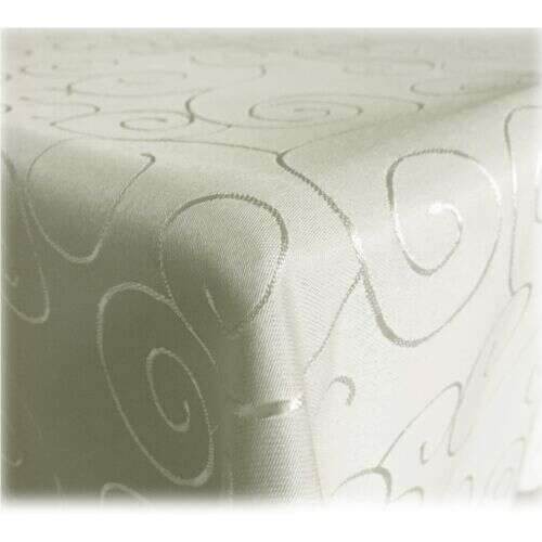 Beige square tablecloth with Jemidi pattern, 110x110 cm, polyester, Jemidi tablecloth