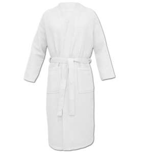 White waffle pique bathrobe, unisex, Homelevel - Homelevel
