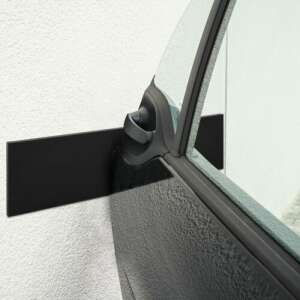 2 pcs Self-Adhesive Wall Protectors for Car Doors 40 x 12 x 1.5 cm, Kwmobile, Black, EVA, 46972.01