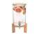 Navaris 7L glass drink dispenser with bamboo lid and stand, filled with water and grapefruit slices