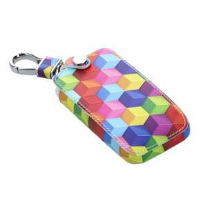 Husa Cheie Auto pentru Renault 4 Butoane - Smart Key, Kwmobile, Multicolor, Piele ecologica, 44637.57