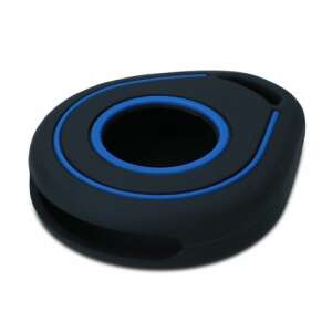 Black and blue silicone key cover for Harley Davidson motorcycle key - Keychain