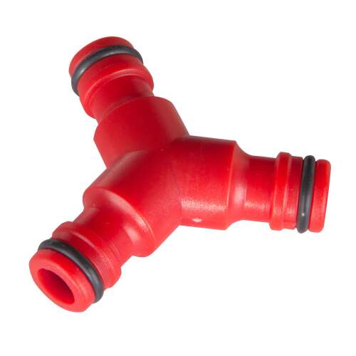 Proline 99516 T-csatlakozó, 3-utas tömlőcsatlakozó, piros