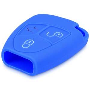 Mercedes Key Cover - 2-3 Buttons, Silicone, Blue, 41626.04