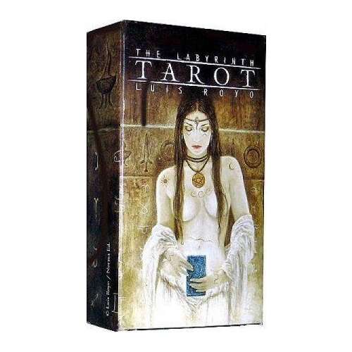 Luis Royo által tervezett The Labyrinth Tarot kártya, 78 kártyából álló pakli a híres spanyol művész művészetével - Kártyajáték