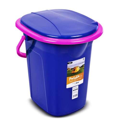 GreenBlue Hordozható WC - 19 liter - Sötétkék-Rózsaszín