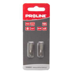 Proline 1/4" PZ2 25mm csavarhúzó bit, 2 db-os csomag - Proline