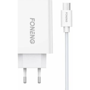 Foneng EU43 Fast Charging Adapter with Micro USB Cable - Phone Charger and External Battery & Power Bank