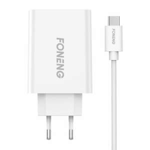 Adapter szybkiego ładowania Foneng EU43 z kablem USB-C - Karta sieciowa