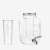 Navaris 4 liter glass beverage dispenser with ice insert