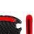 Kwmobile car door handle protector with reflective strip, black/red, ABS, 54690.02