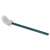 Toilet brush with silicone bristles, green and grey, easy to clean, hygienic