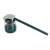 Toilet brush with holder, green and grey, easy to clean, hygienic