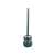 Toilet brush with holder, green and grey, easy to clean, hygienic
