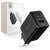 Tech-Protect C65W 3-port wall charger, black and white, packaging