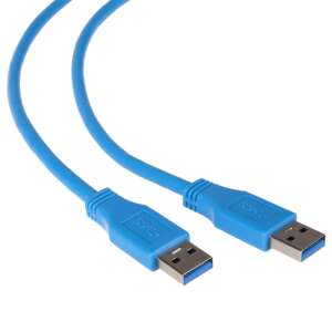 Kabel USB 3.0 Maclean, 3 metry, niebieski, typ A do typu A - Maclean