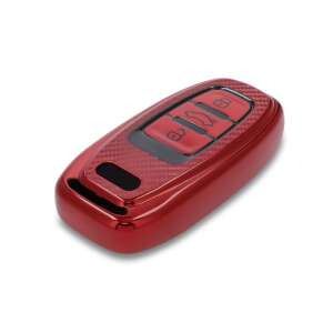 Car Key Case for Audi - 3 gombos, szilikon, piros, 52826.01 83746454 