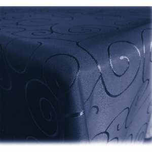 Blue tablecloth with swirl design, Jemidi brand - Tablecloth