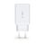 Pohľad spredu na Tech-Protect 65W Bielu USB nástennú nabíjačku