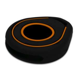 Kwmobile czarne i pomarańczowe silikonowe etui na klucze do motocykli Harley Davidson - Brelok do kluczy