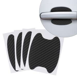 Kwmobile 4-piece universal car door handle protection film set, black carbon look - Kwmobile