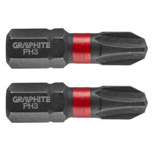 Set biți pentru impact Graphite PH3, 2 bucăți - Capete bit