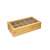 Navaris bamboo tea box with 10 compartments and glass lid