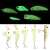 Set of 5 glow in the dark fishing lures, AG103C wobblers