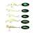 Set of 5 glow in the dark fishing lures, AG103C wobblers