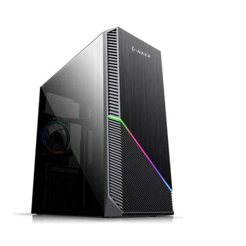 GeFors Gaming Ultra Asztali PC Rendszer, Octa-Core™ ® Ryzen7-2700 4,1 GHz-es processzor, 16 GB DDR4, 1000 GB HDD + 480 GB SSD, 4 GB GDDR5 VIDEO, DVD-RW