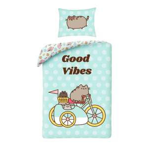 Lenjerie de pat pentru copii Pusheen Good Vibes, 140x200, Multicolor 83751201 - Lenjerie de pat