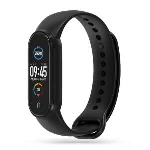 Xiaomi Mi Band 5/6 Smartwatch Black Silicone Strap - Smart watch strap