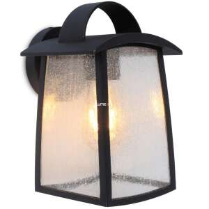 LUTEC KE fekete kültéri fali lámpa fogantyú részlettel - Lutec