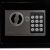 Close-up of Malatec XL safe digital keypad