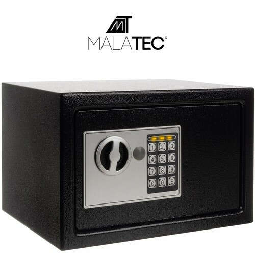 Malatec XL számzáras széf 20 x 31 x 20 cm - fekete