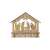 Wooden Christmas nativity scene with LED lights, 15 cm, Emos