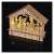 Wooden Christmas nativity scene with LED lights, 15 cm, Emos