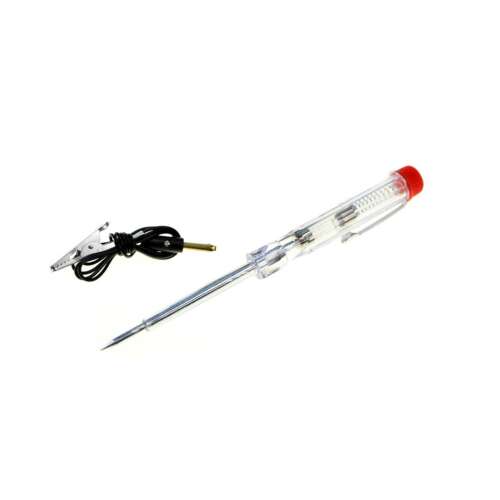 6-24V voltage tester screwdriver with LED light and alligator clip