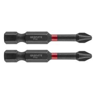 Graphite PH2 Schrauberbit Set, 50mm, 2-teilig - Bit Set